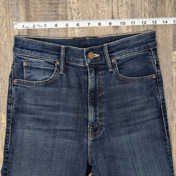 Mother The Swooner Rascal Ankle Jeans In Hot Springs Straight Leg Size 25 EUC - Picture 10 of 13